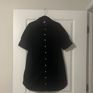 Old Navy Black Casual Button Down Shirt